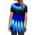 thumbnail image 2 of Orqqct Women Fashion Printed Round Neck Short Sleeve Casual Tunic Top Blouses, 2 of 5