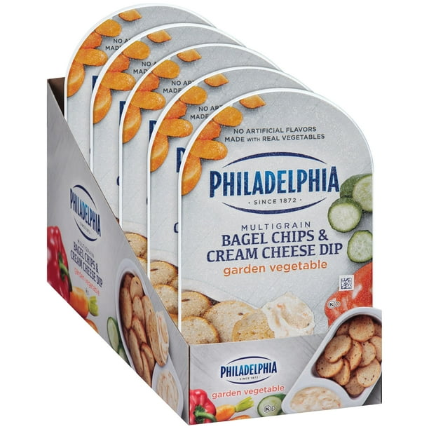 Philadelphia Bagel Chips & Garden Vegetable Cream Cheese Dip, 2.5 oz