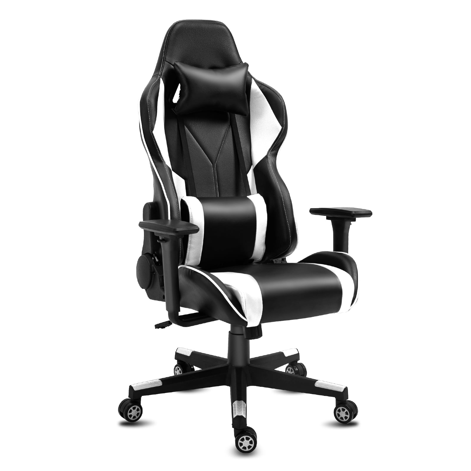 Blue Merax Ergonomic Racing Gaming Chair Swivel Executive Computer Desk Chair High Back Big and Tall Home Office Reclining Chair with Headrest and Lumbar Support 