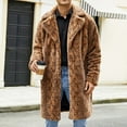 thumbnail image 6 of ZVNAΖH Mens Winter Warm Leopard Faux Fur Long Length Luxury Outerwear Coat Jacket, 6 of 9