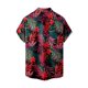 thumbnail image 2 of Camisas s Para Hombre Manga Larga Camisa de manga corta con estampado digital 3d de ocio de tendencia de moda de playa de turismo de vacaciones de verano para hombres (Red, XS), 2 of 3