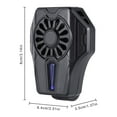 thumbnail image 3 of facefd Mobile Phone Radiator Portable Gaming Smarphone Cooler Wireless Phone Cooling Fan 65-85mm Adjustable Handle, 3 of 5