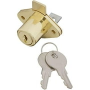 National Hardware - VKA826 Keyed 3/4" Drawer Lock - Brass