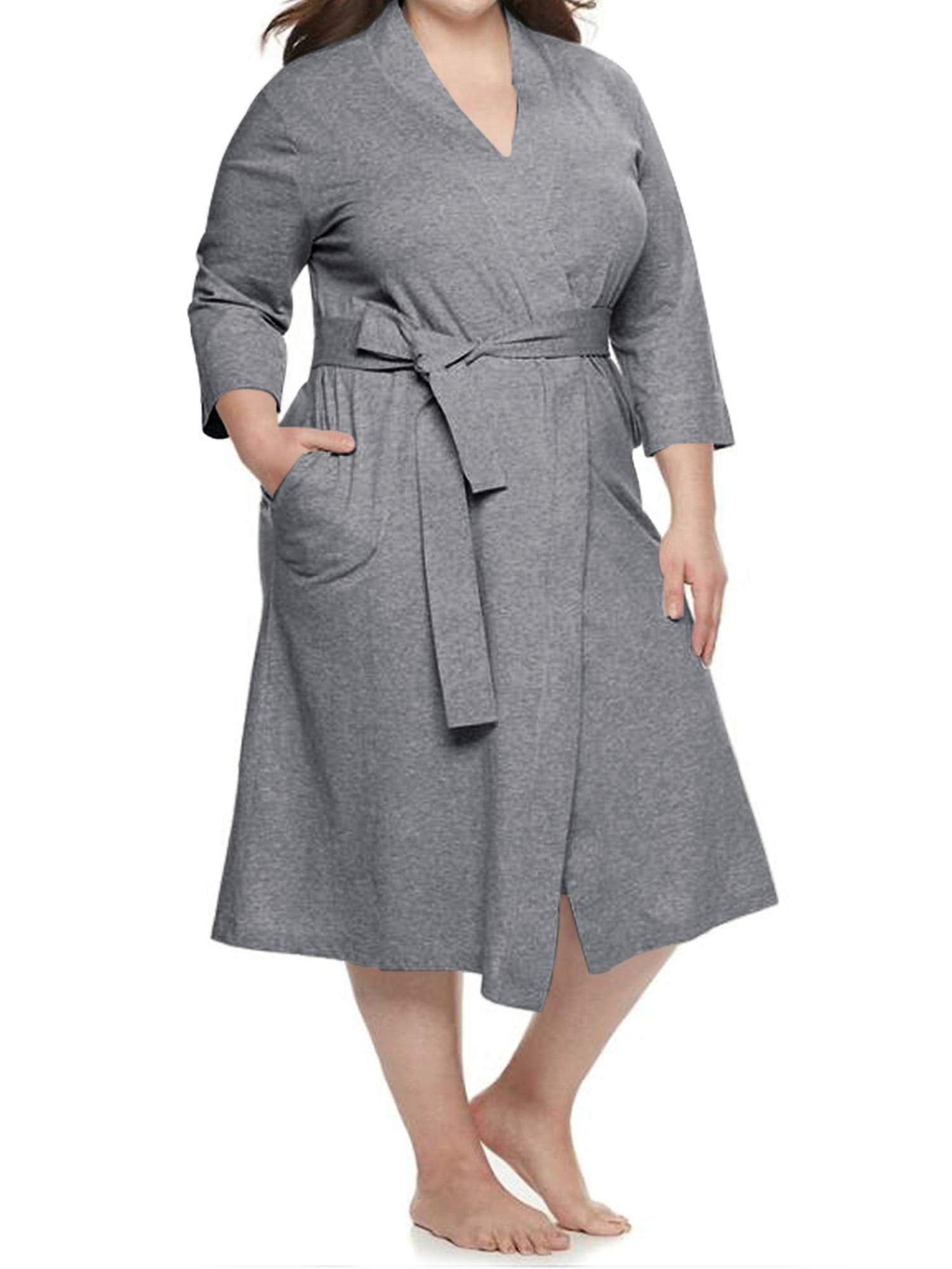 plus size gown and robe set