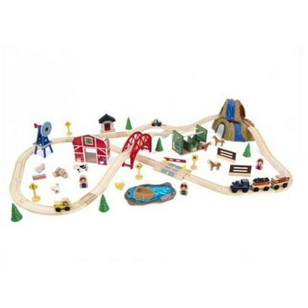 Farm Train Set in Multi-Color Toy