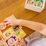 الألغاز الخشبية المصححة ذاتيًا من Melissa & Doug مع صندوق تخزين (52 قطعة)