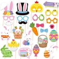 thumbnail image 4 of ERK Easter Decor Easter Bunny Photo Booth Funny Handheld Hanging For Party Photography, 4 of 5
