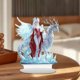 thumbnail image 5 of Uuiauoio Woman and Cheetah Rotatable Acrylic Table Ornament The Ideal Spring Gift for Ideal Gift New Year, Valentine's Day, Ramadan, 5 of 6