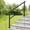 Black + Carbon steel#174, variant on Outdoor Step Handrails for 1-2 Steps, Adjustable Height 36 Tall Wrought Iron Safety Rail 2 Pack for Porch Patio Garage, Black Carbon Steel