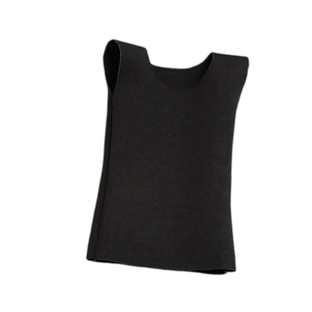 Figura de acción a escala 1/6, ropa sin mangas, tela para mujer, informal, de moda, mini Negro