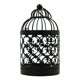 thumbnail image 2 of Candelabro Birdcage | Candelabro de metal con patrón hueco | Aleación negra | Diseño europeo de hierro | Elegante centro de mesa decorativo | Base estable robusta de 14x8cm | 1 Pieza, 2 of 7