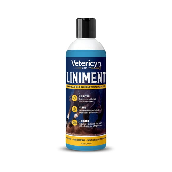 Liniment Vetericyn Mobility Equine 480 ml para músculos y articulaciones