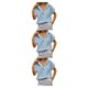 thumbnail image 1 of Qarigey Camisa de mujer Blusa con botones de color sólido con bolsillo Oficina Señora Trabajo Fecha Verano Top Ropa Accesorios Azul claro M Azul claro M 3Conjunto, 1 of 6