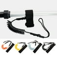 thumbnail image 4 of Kayak Paddle Board Leash SUP Paddle Stretchable Leash Kayak Surfboard Safety Rope Paddle Anti Lost Leash, 4 of 8