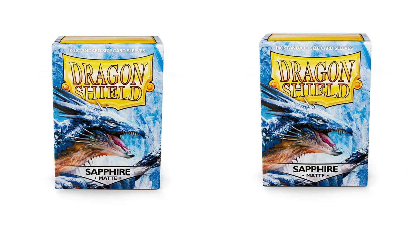 2 Packs Dragon Shield Matte Sapphire Standard Size 100 ct Card Sleeves Value Bundle!
