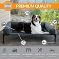 thumbnail image 3 of K&H Pet Products Original Bolster Pet Cot Elevated Pet Bed Charcoal/Black Mesh Large 42 X 30 X 7 Inches, 3 of 10