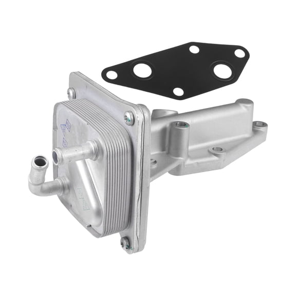 Engine Oil Cooler Kit Compatible for Nissan Altima 2007-2013 Aluminum Alloy Silver Tone with Gasket
