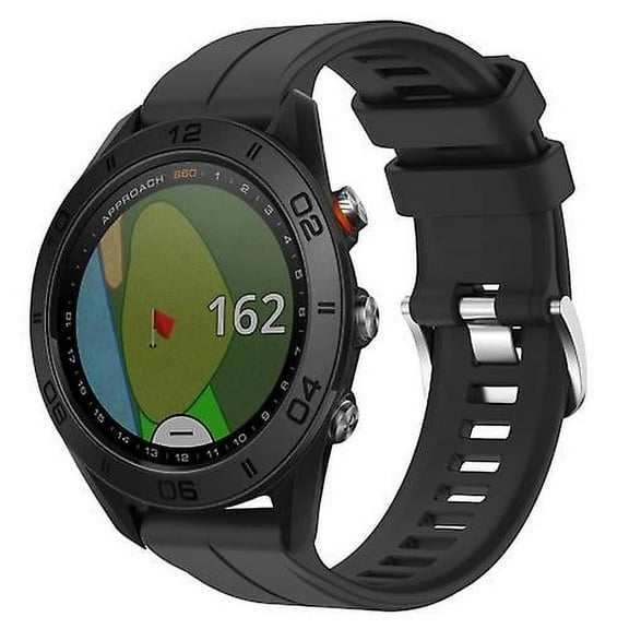For Garmin Approach S60 22mm Solid Color Silicone Watch Band