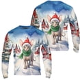 thumbnail image 3 of Hello Winter Sphynx Frosty Morning Walk Welcome Snowy Christmas All Over Print 3D Sweatshirt Unisex Merch Cat Lover Kitten Owner Gifts Idea - 02018, 3 of 6