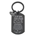 thumbnail image 5 of Tuvgenk Romantic Stainless Steel Couple Keychain, Engraved Personalized Gift for Valentine's Day, Anniversary, or Your Special Someone, 5 of 5