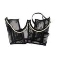 thumbnail image 4 of yuksok Lace Corset Belt Fashion Adjustable Tie Back Boned Lace up Wide Belt Black, 4 of 9