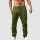 thumbnail image 2 of Pantalones deportivos holgados de hip hop para hombre - Algodón y lino, transpirables - Para todas las estaciones, cuatro bolsillos - Informales/playa/deporte - Tallas del Reino Unido/UE/EE. UU., l, 2 of 5