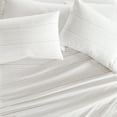 thumbnail image 4 of Noble Linens 3 Piece Pattern Microfiber Bed Sheets Set, Soft Stitch Stripe Terracotta,Twin, 4 of 8