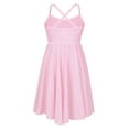 thumbnail image 5 of Xnihocha Kids Girls Ballet Dance Leotard Tutu Dress Cross Back Camisole Dress Modern Lyrical Dancewear Pink XXL, 5 of 7
