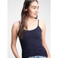 thumbnail image 2 of Top camisero ajustado GAP para mujer, azul marino, talla grande, 2 of 3