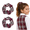 Burgundy Plaid 54, variant on ClassExceed Plaid Scrunchies 2-Pack, Burgundy Plaid, Hair Scrunchies for Girls and Women, School Uniform Hair Ties