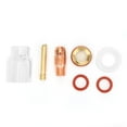 thumbnail image 2 of Kit de copa de vidrio para lente de gas de soplete de soldadura TIG-9/20 para pasador de tungsteno de 1/16 pulg., 3/32 pulg. y 1/8 pulg. de 1,6 mm, 2 of 10