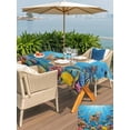 thumbnail image 6 of 60x102 Inch Outdoor Tablecloth with Umbrella Hole Zipper Rectangle Ocean Diving Cat Rectangular Tablecloths Outside Waterproof Coastal Coral Fish Marine Life Patio Table Cloth Cover for Picnic Party, 6 of 8