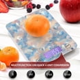 thumbnail image 5 of High Precision Digital Kitchen Scale Tempered Glass Food Scale Multifunction Scale Small Kitchen Appliances Peach and Blue Rhombus, 5 of 7
