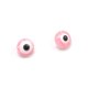 thumbnail image 2 of EeaseMX 100 cuentas de plástico con forma de ojo para espaciar colgantes, accesorios para hacer joyas, pulseras y manualidades (rosa claro), 2 of 7