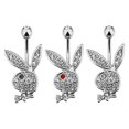 thumbnail image 4 of Fashion Rabbit Creativity Belly Button Piercing Nombril Fake Navel Button Ring For Women Girls Pircing Ombligo Body Jewelry, 4 of 5