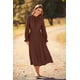 thumbnail image 4 of Vestido PRETTYGARDEN de manga larga con cuello en V y diseño Swiss Dot midi XXL, 4 of 8
