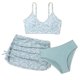 thumbnail image 1 of Odeerbi Conjunto de Traje de Baño de 3 Piezas Para Niñas de 6-14 Años Conjunto de Bikini de Impresión Floral de Verano Con Cubiertas de Sarong Traje de Baño Lindo, 1 of 6