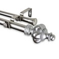 thumbnail image 3 of 1" Dia Adjustable 120"-170" Double Curtain Rod with Gerald Finials - Satin Nickel,(100-10-995-D), 3 of 3