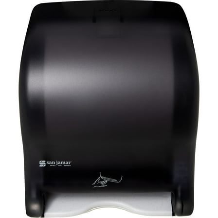 San Jamar Classic AJH3 Smart Essence Plastic Paper Towel Dispenser, Towel Dispenser for Bathroom, 10 X 14.5 X 12.5 Inches, Black Pearl