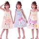 thumbnail image 2 of Sanrios pijamas para niños Kawaii Anime MyMelody Kuromi Cinnamoroll niñas Sling camisón dibujos animados verano manga corta conjunto de ropa de casa, 2 of 4