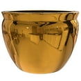 thumbnail image 6 of Red Lantern 14" Solid Gold Porcelain Fishbowl Planter, 6 of 6