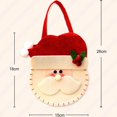 thumbnail image 2 of Juego de 3 bolsas de regalo de manzana para Nochebuena: bolsa de manzana con muñeco de nieve, alce y Papá Noel, bolsas de muñecos navideños para niños, regalos de Nochebuena, decoración navideña, 2 of 5