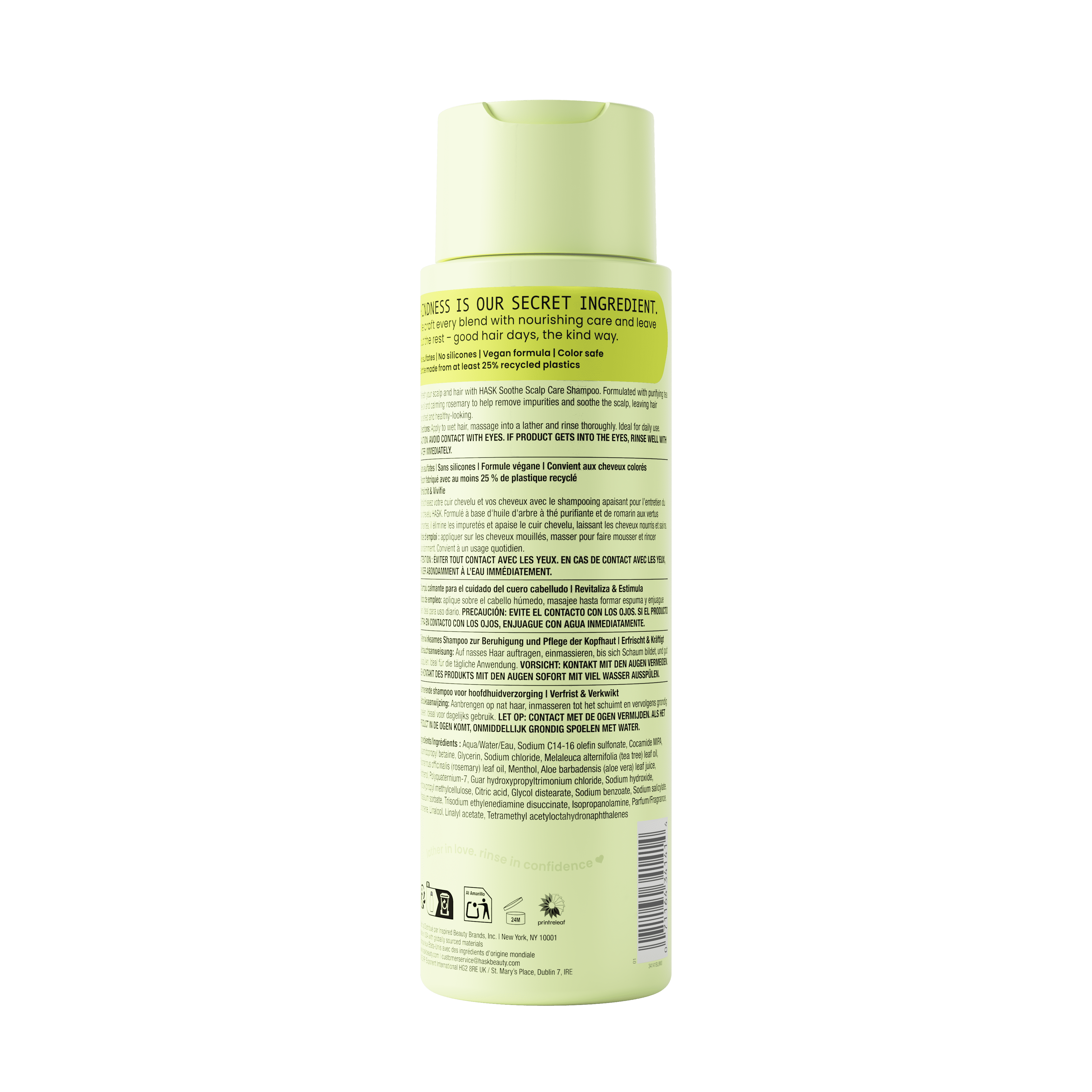 HASK Soothe + Tea Tree Oil Scalp Care Shampoo, 16 fl oz