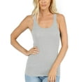thumbnail image 6 of KOGMO Womens Basic Cotton Ribbed Knit Racerback Tank Top 3-Pack (S-XL), 6 of 8