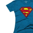 thumbnail image 2 of Playera Superman Logo Clasico Azul Claro para Dama Extra Grande Justice League 98617, 2 of 2