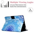 thumbnail image 4 of iPad 9.7" 6th/5th Gen 2018/2017 Case, iPad Air 2/Air 1 Case, Allytech Multi-Angle Viewing Stand Wallet Card Holder PU Leather Scratch Resistant Cover for iPad 6 2018/iPad 5 2017/Air 2 1, Mandala, 4 of 6
