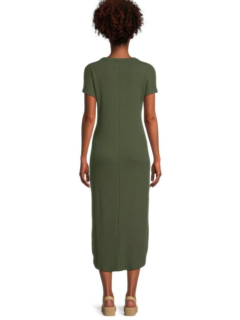 time and tru ribbed maxi dress Time and Tru Women's Rib Maxi Dress