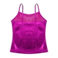 thumbnail image 4 of LiiYii Kids Girls One Piece Spaghetti Shoulder Straps Tank Top Gymnastic Sports Camisole Ballet Hot Pink 10, 4 of 7