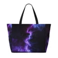 thumbnail image 2 of Easygdp Purple And Blue Nebula Bolsa de Viaje de Playa de Gran Capacidad, Bolsa Tote Perfecta para la Playa, Escapadas de Fin de Semana y Viajes, 2 of 7
