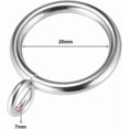 thumbnail image 2 of Curtain Rings Metal 1 Inch Inner Dia Drapery Ring for, 2 of 3